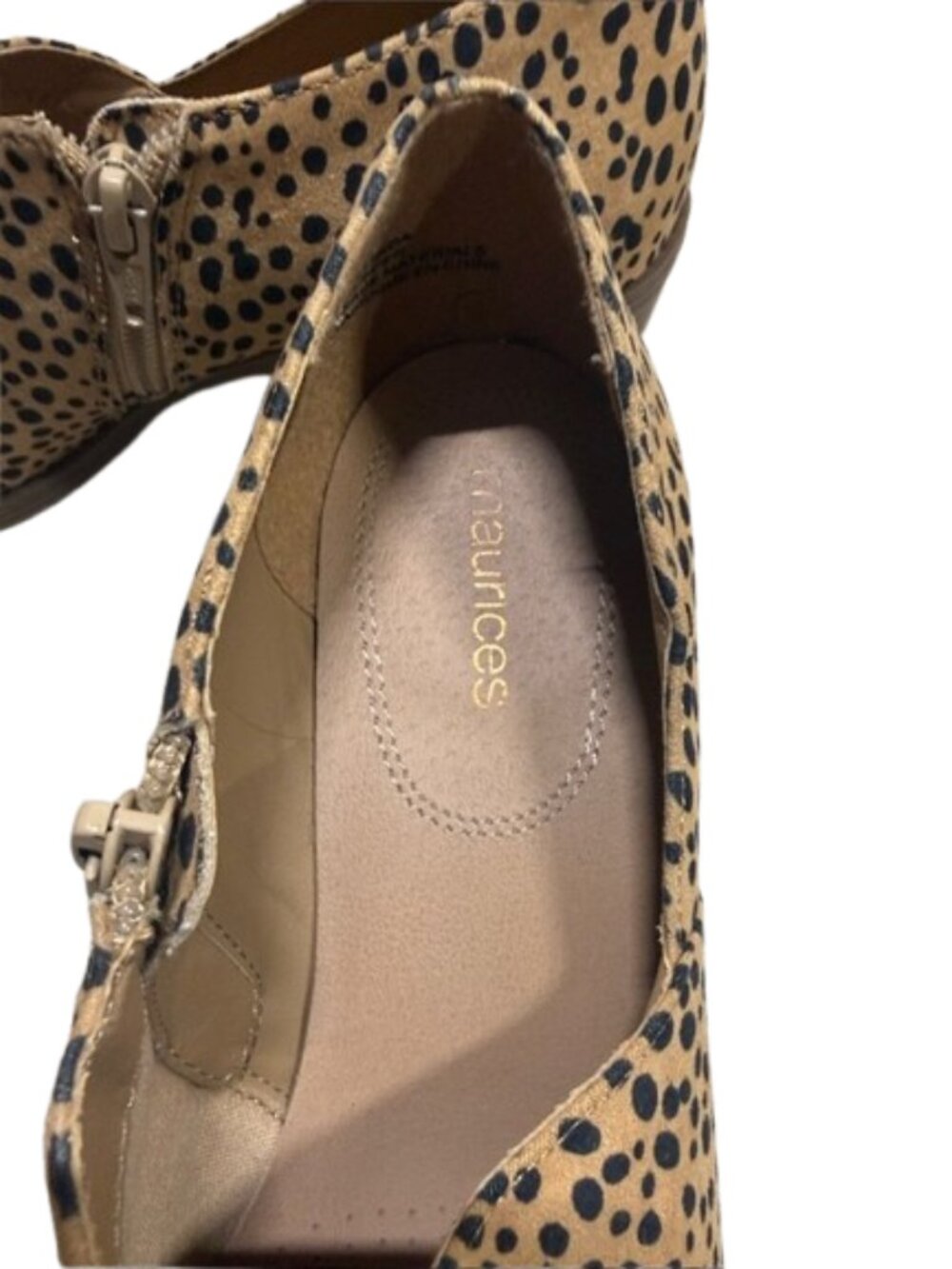 Maurices Amanda Leopard Stitch Low Side Shootie Women's Size 8 - Picture 6 of 8